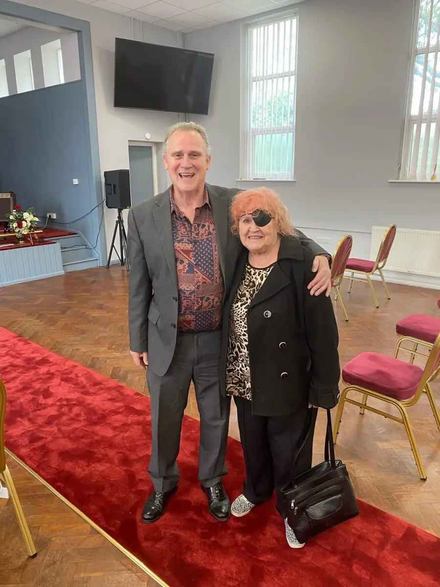 Pastor Paul Cookson and Pastor Lorraine Cookson in the main church at Full Gospel Tabernacle Birmingham